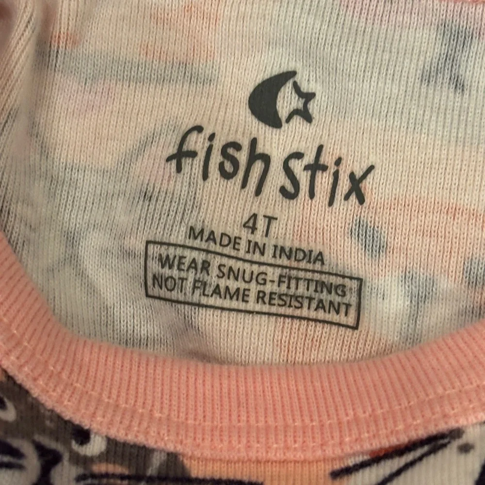 5/$25‎ Fish  Stix Cat Print Pajama Set